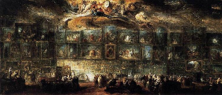 Gabriel Jacques de Saint-Aubin The Salon of 1779 oil painting image